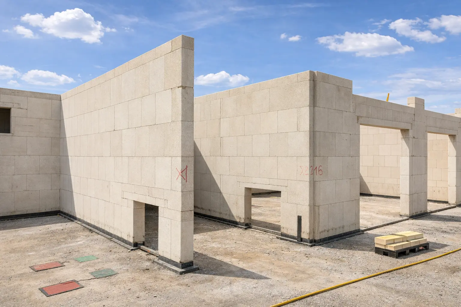 Massive Kalksandsteinbauweise